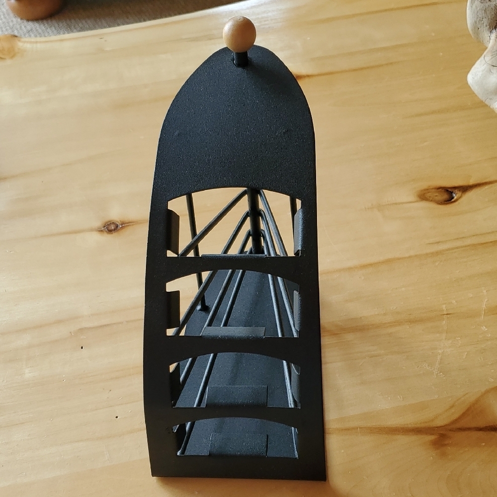 Black Metal TV Remote Holder